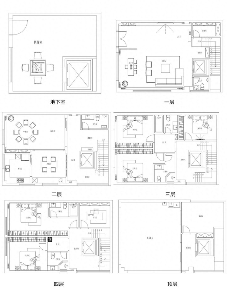 诸暨装修新作：紫荆华庭434㎡新中式府邸现代审美打造传统韵味