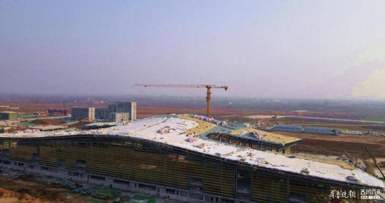 济宁新机场项目已初具雏形航站楼主体已完工