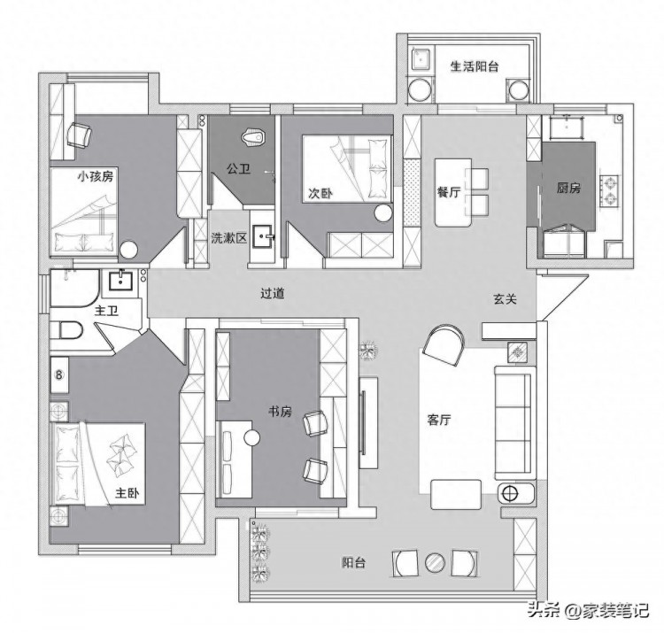 长沙90后夫妻的新家奶油小法风全屋不仅显得温馨还很有高级感