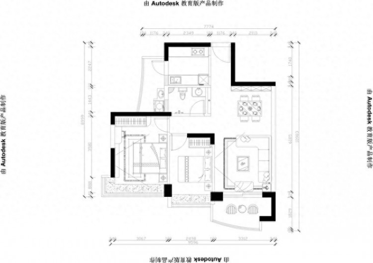 二居室现代装修不凌乱9万元就能搞定给跪了！-阳江市电力开发公司小区装修