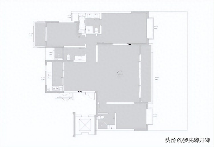 两套精装房爆改成320㎡美式混搭大宅