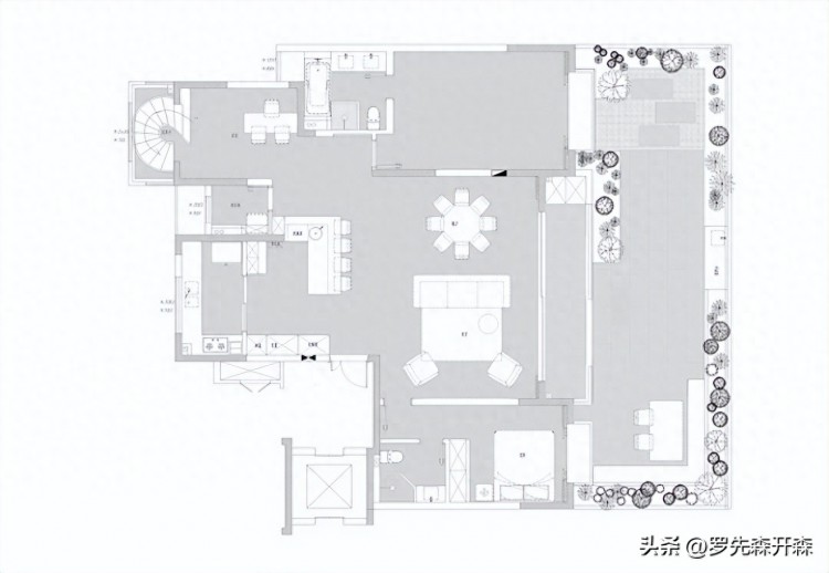 两套精装房爆改成320㎡美式混搭大宅