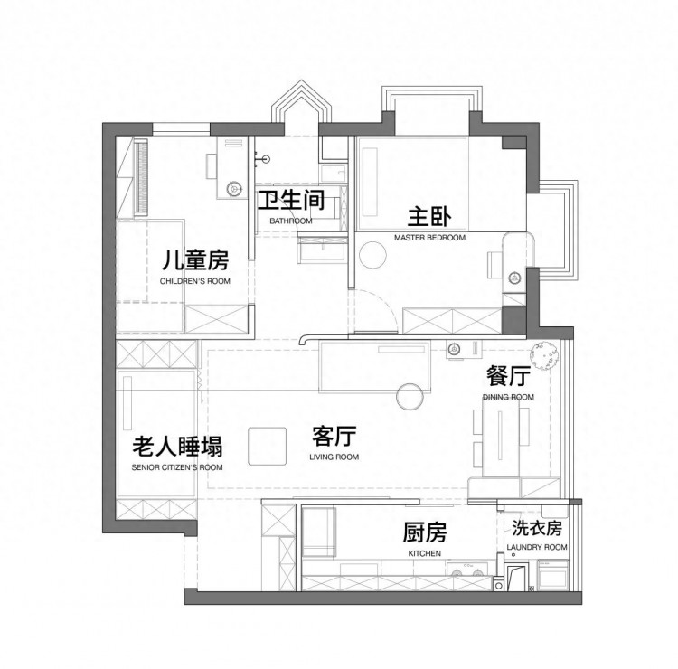 北京海淀装修太卷了！3代5口人住69㎡他们却说：你看哪儿挤