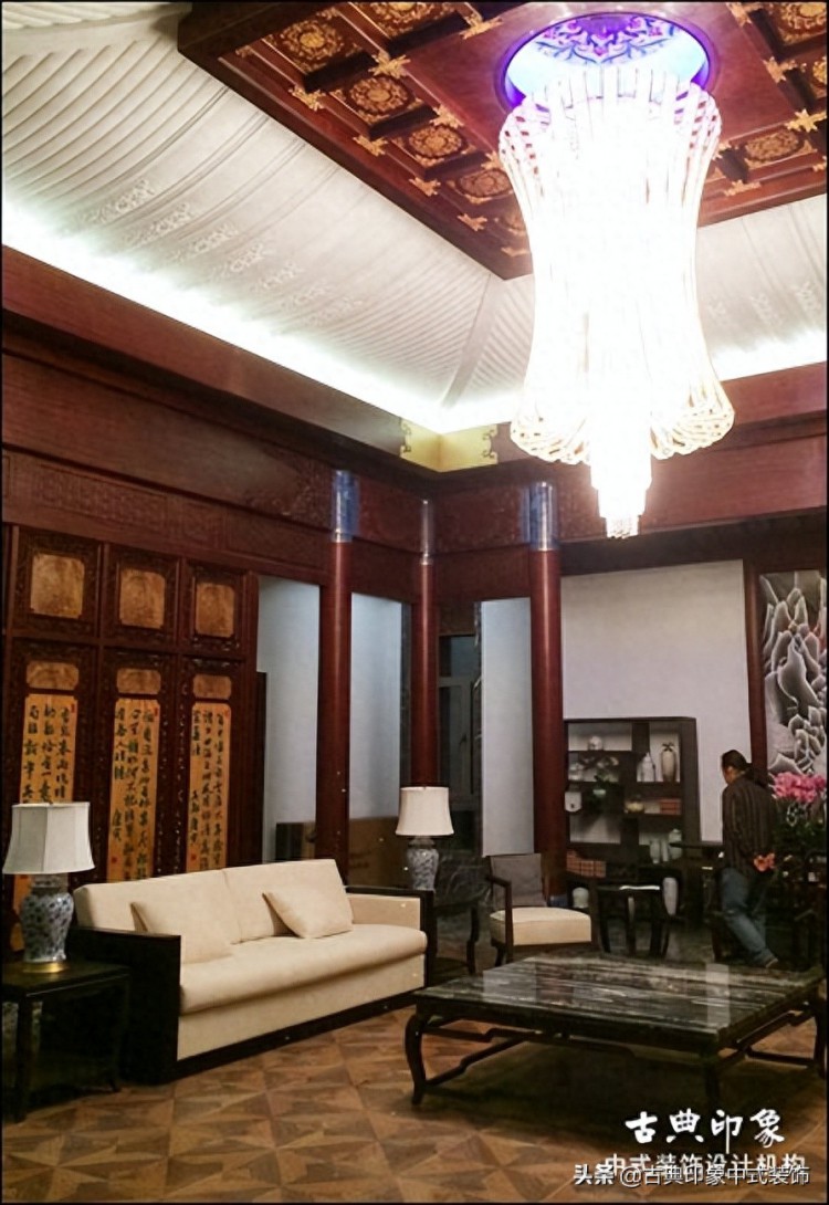 4000平丹东客户的新中式豪华会所装修竣工实景相片