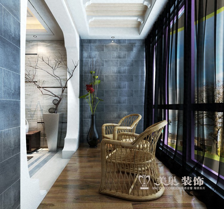 现代化的材质简洁的线条鹤壁3室2厅装修