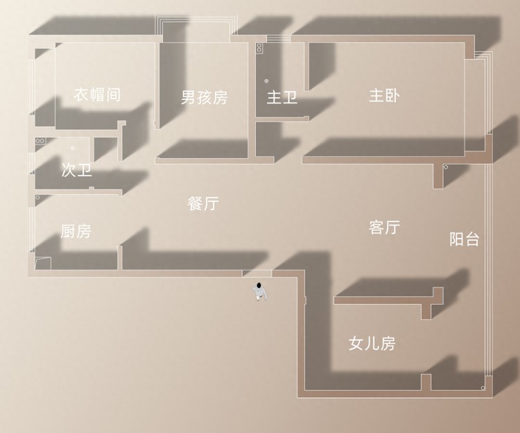 碧桂园一套140㎡的房子半包花27万装修法式风格优雅不过时