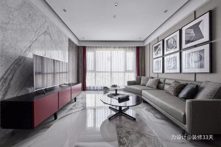 110平现代简约三室质感高级舒适美观