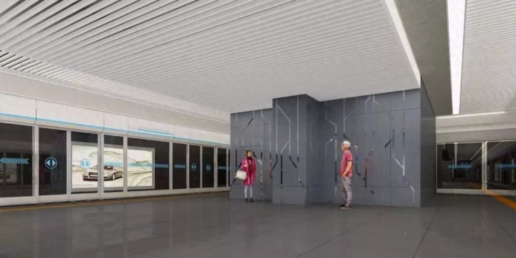 太空元素水墨画浮雕……长春地铁2号线内部装修曝光！颜值爆表！