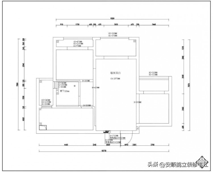 安顺装修68平方小户型装修北欧风装修案例