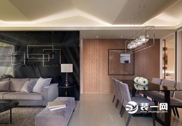 肇庆现代简约装修效果图130平米三居室房屋设计图