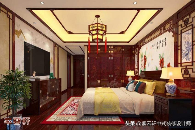 中式家装设计的尊贵气息极富书香雅韵